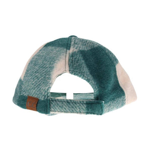C.C Beanie Multi Green Plaid Ball Cap