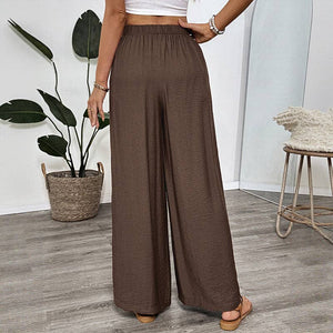 Flowy Embroidered Wide Leg Pants