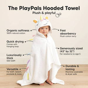 Unicorn Hooded Baby Bath Towels Newborn