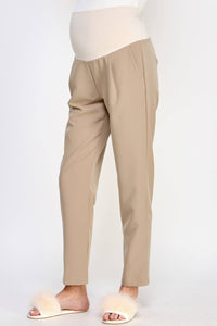 Tapered Maternity Full Panel Ankle Pants