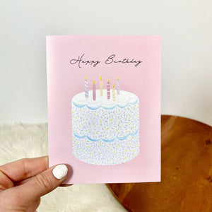 Happy Birthday Cake Birthday Card