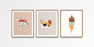Dog with AS carf Nursery Art