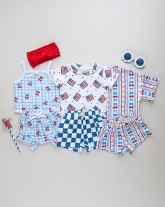 Patriotic Vibes Cargo Shorts Set