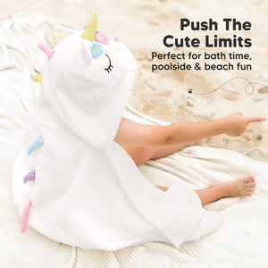 Unicorn Hooded Baby Bath Towels Newborn