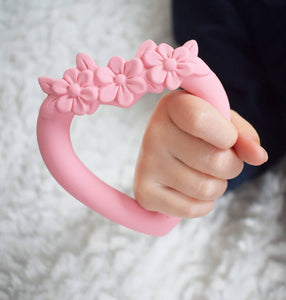 Sweetheart Teething Ring ~ Pink