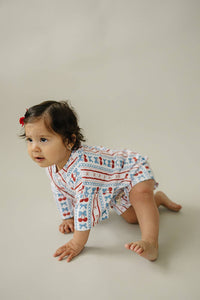 4th of July Cherries & Stripes Shorts Set