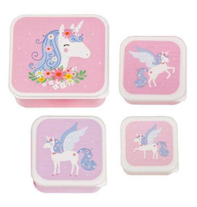 Lunch & snack box set: Unicorn