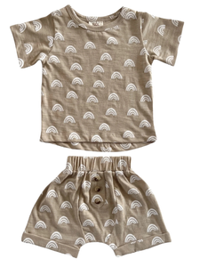 Rainbow Organic Tee & Short Set