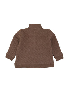 RuffleButts + RuggedButts® Quilted Quarter Snap Sweatshirt