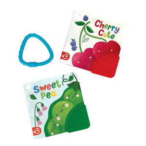 Cherry Cute + Sweet Pea 2-Pack Tuffy Set (Corner Teether)