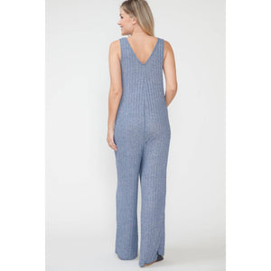 Everyday Maxi Jumpsuit & Cardigan 2Pcs Maternity Set