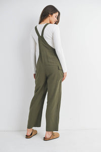 Straight Leg Maternity Adjustable Overalls