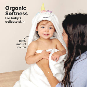 Unicorn Hooded Baby Bath Towels Newborn