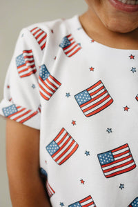 Patriotic Vibes Cargo Shorts Set