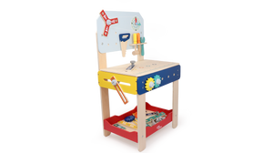 Leo & Friends Adjustable Wooden Tool Bench
