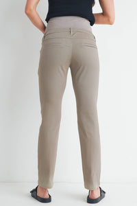Straight Leg Maternity Over the Belly Pants