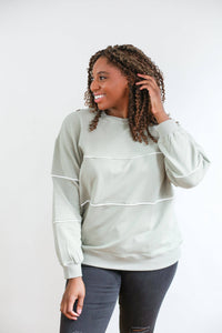 Relaxed Fit Invisible Zipper Breastfeeding Sweatshirt