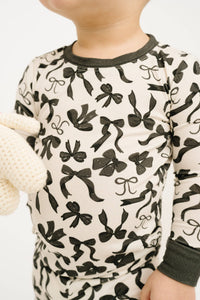 Monochrome Bows Bamboo PJ Set