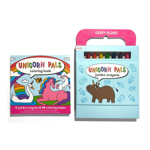 Unicorn Pals Carry Along Crayons & Coloring Book Kit