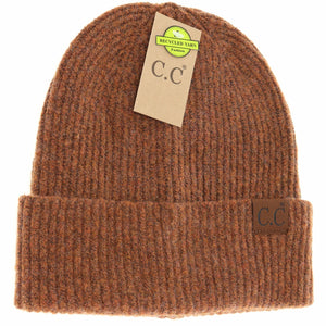 C.C Beanie Unisex Soft Ribbed Cuff Beanie