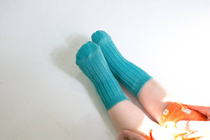 Blue Runrun Ankle Socks