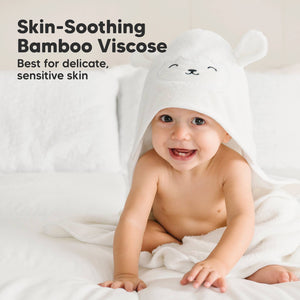 KeaBabies Cuddle Baby Lamb Hooded Towel