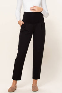 Tapered Maternity Full Panel Ankle Pants