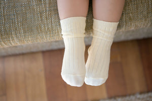 Ivory Runrun Ankle Socks