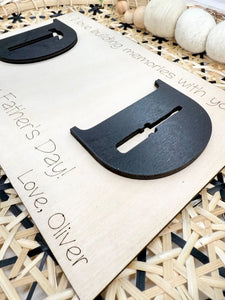 Father's Day Handprint Sign