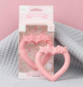 Sweetheart Teething Ring ~ Pink