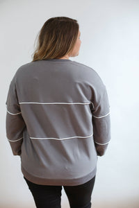 Relaxed Fit Invisible Zipper Breastfeeding Sweatshirt