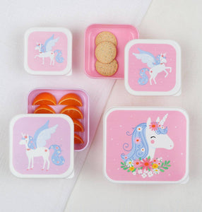 Lunch & snack box set: Unicorn
