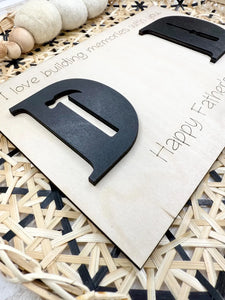 Father's Day Handprint Sign