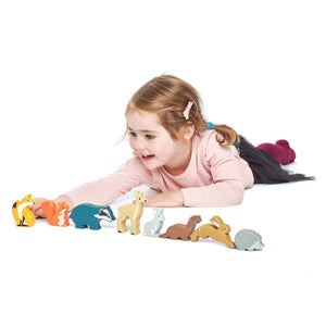 Woodland Animals Wooden Animal Set