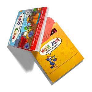 Work Zone Carry Along Crayons & Coloring Book Kit