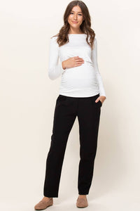 Tapered Maternity Full Panel Ankle Pants