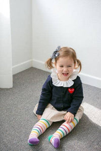 Candy White Stripe Tights