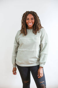 Relaxed Fit Invisible Zipper Breastfeeding Sweatshirt