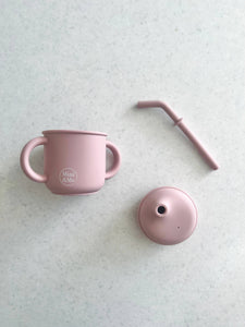 Mini & Me Transitional Straw Sippy Cup - Cherry