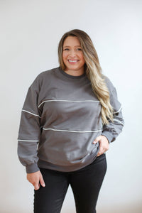 Relaxed Fit Invisible Zipper Breastfeeding Sweatshirt