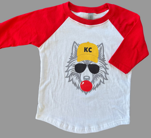 KC Wolfie 3/4 Length Sleeve Tee