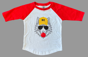 KC Wolfie 3/4 Length Sleeve Tee