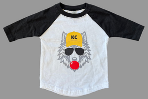 KC Wolfie 3/4 Length Sleeve Tee