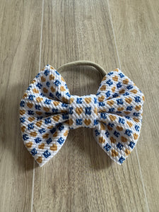 Evelyn Marie ~ Royal Blue KC Themed Infant Headband Bow