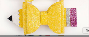 Pencil Bow Clip