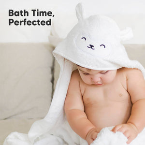 KeaBabies Cuddle Baby Lamb Hooded Towel