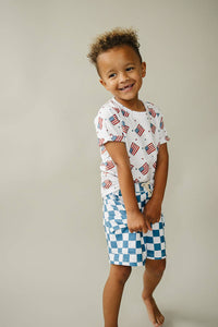 Patriotic Vibes Cargo Shorts Set