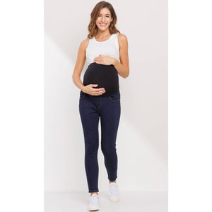 Stretch Maternity Skinny Jeans With Full Panel