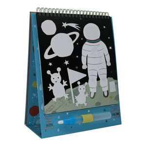 Floss & Rock® Magic Colour Changing Watercard Easel and Pen - Space