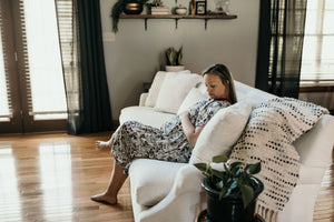 Floral Mommy Labor and Delivery/ Nursing Gown